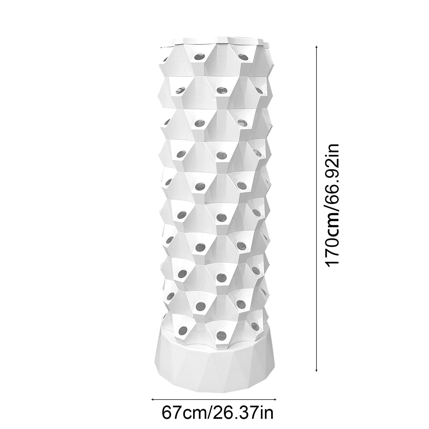 80-Slot Vertical Hydroponic Growing Tower Kit
