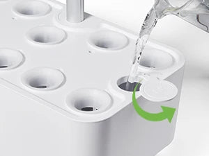 Indoor Herb Garden Hydroponic Planting System: 10 Pod LED Growth Kit