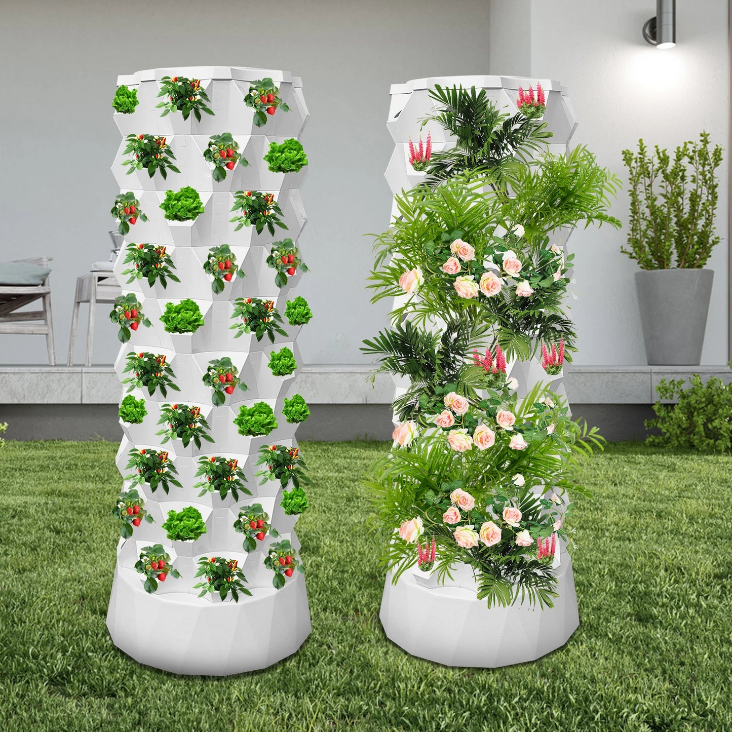 80-Slot Vertical Hydroponic Growing Tower Kit