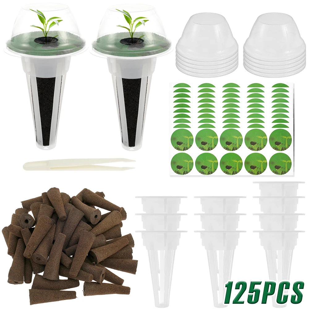 125Pcs Hydroponic Pods Kit Seed Grow Sponges