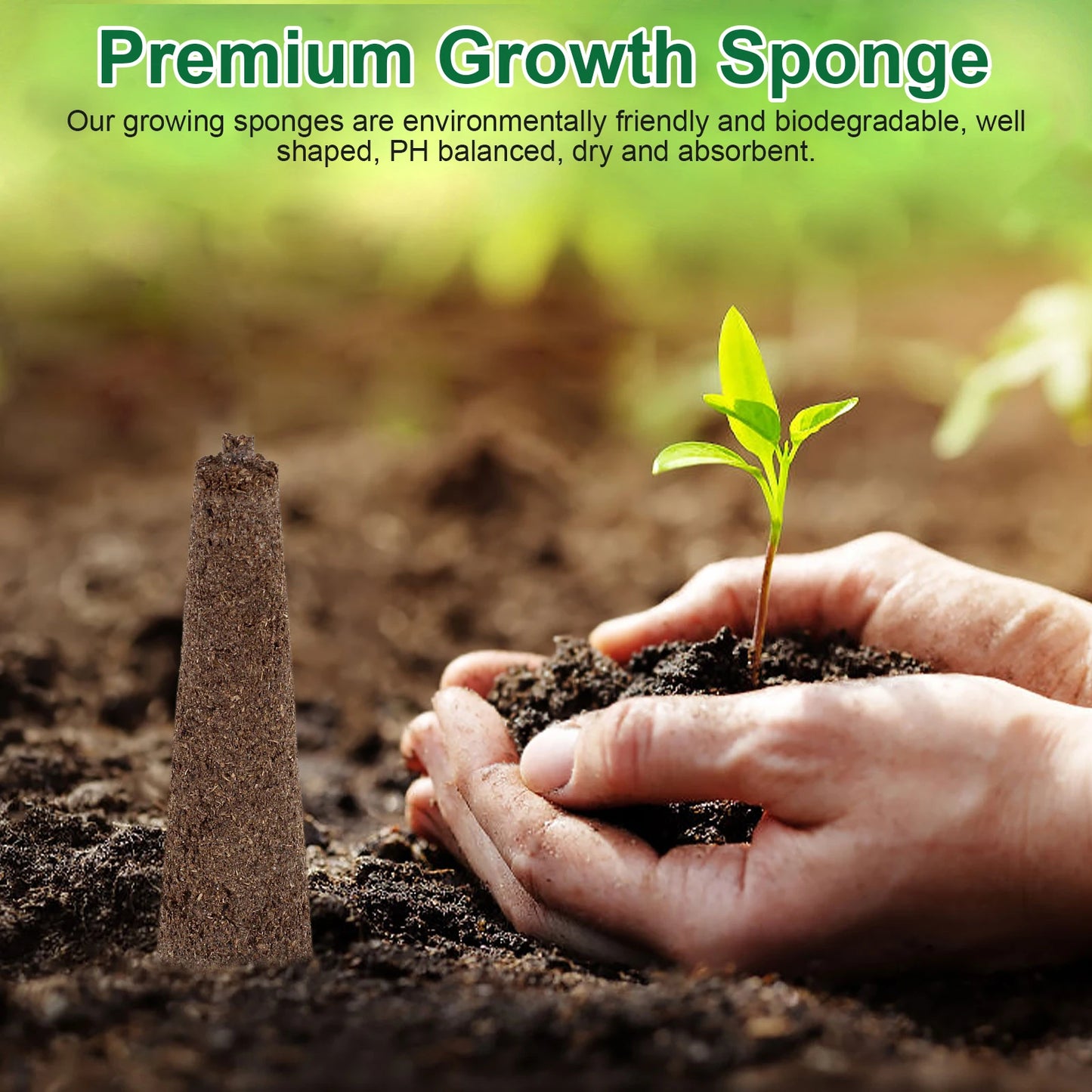 125Pcs Hydroponic Pods Kit Seed Grow Sponges